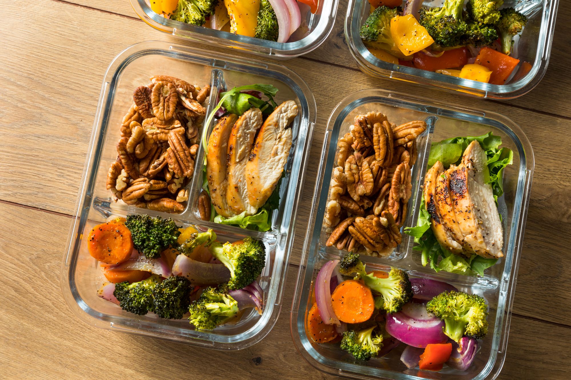 Plate of healthy food